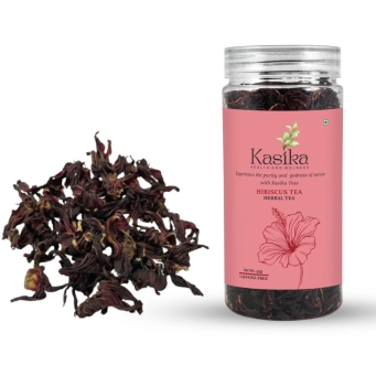 Kasika hibiscus herbal tea loose leaf natural caffeine free tea