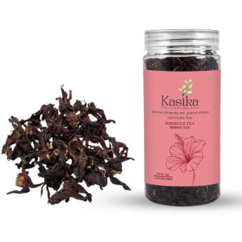 Kasika hibiscus herbal tea loose leaf natural caffeine free tea