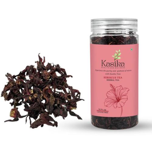 Kasika Hibiscus Herbal Tea Loose Leaf Tea | Natural Caffeine-Free