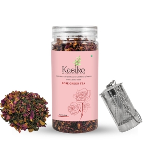 Kasika rose green tea 65g with premium green tea leaves