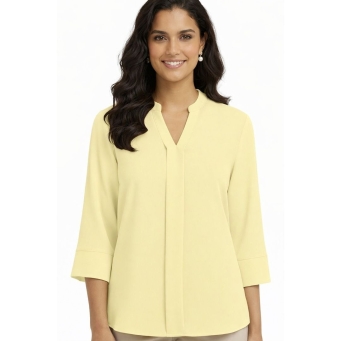 Yellow formal top for women
