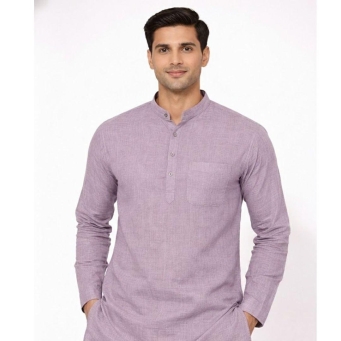 Men's lavender straight kurta