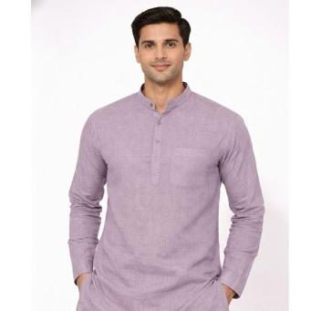 Men's lavender straight kurta