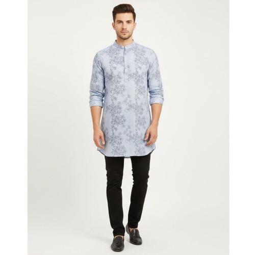 Urban Crest Solid A-Line Men's Kurta