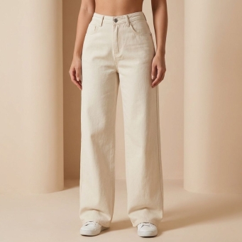 Women's Beige Jeans