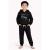 Stylish Boy's Winter Wear Cotton Tracksuit | Black Hoodie &amp; Pajama Set for Kids