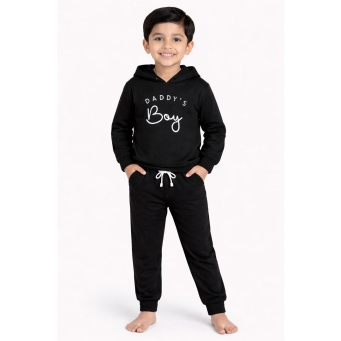 Kids Black Hoodie Front