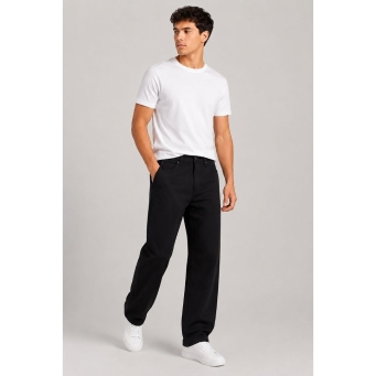Classic Black Denim Pants for Men