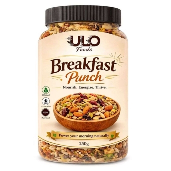 ULO FOODS Breakfast Punch nutritious health drink mix powder in 250g pack for healthy breakfast and daily nutrition