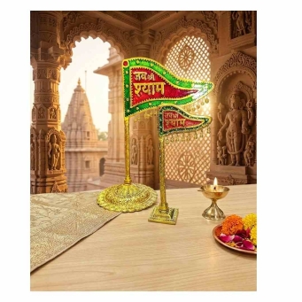 jai shree shyam flag idol multicolor car dashboard temple