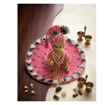 laddu gopal poshak size 4 pack of 3 mirror gota patti work