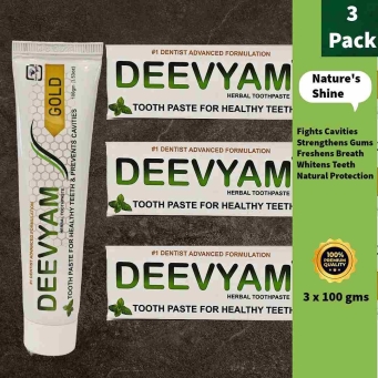 herbal toothpaste 100gm pack of 3 aloe vera cavity protection
