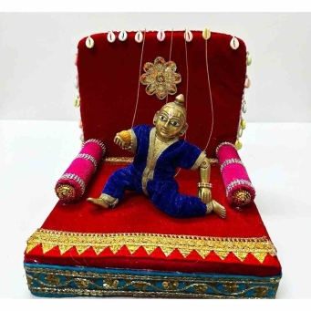decorative singhasan for Laddu Gopal idols available in sizes 1 to 5