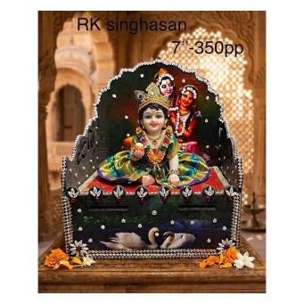 multicolour Radha Krishna singhasan 7 inch decorative throne for idols