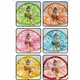 multicolour ladoo gopal tie dye silk poshak dress small medium