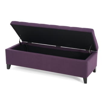 green tufted ottoman bench Idalynn 50 by The Furnishery
