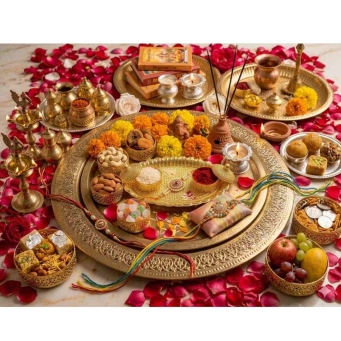 golden kankavati kumkum plate 3 inch oval with textured design for pooja