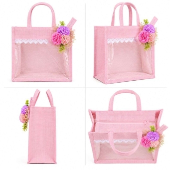 handmade transparent jute gift bag by L.G. Creations