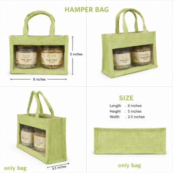 handmade jute reusable gift bag eco friendly for daily and gifting use