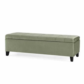 Idalynn 50 inch tufted ottoman bench sofa off green for bedroom and office