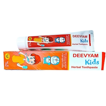 deevyam kids herbal toothpaste bubblegum flavour pack of 3