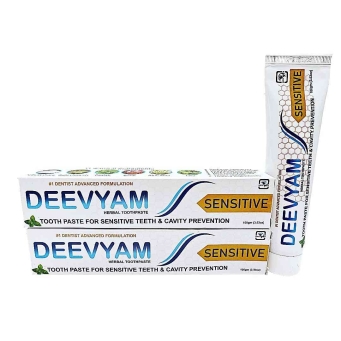 deevyam herbal sensitivity toothpaste pack of 2 with suryakshara