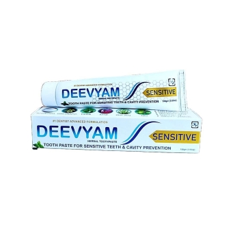 deevyam herbal sensitivity toothpaste with suryakshara and hydroxyapatite