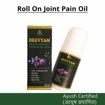 ayurvedic pain relief roll on oil 50ml for joint muscle back and knee pain