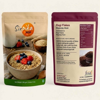 Sirpika Ragi Millet Flakes 400g pack