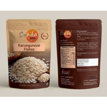 Sirpika Karunguruvai Flakes 500g pack