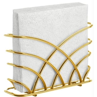 RAS DECO Gold Napkin Holder for Dining Table