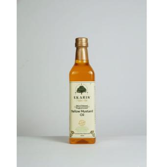 wood pressed yellow mustard oil for healthy everyday cooking