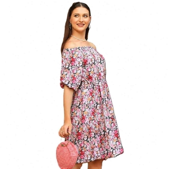 Vijay Enterprises women's floral printed off shoulder full sleeve top for casual wear