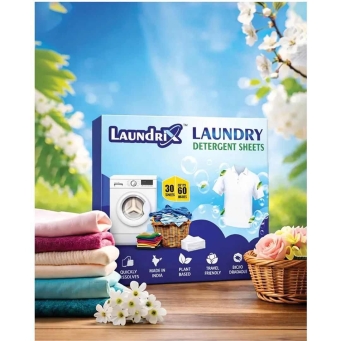 Laundrix Laundry Detergent Sheets for easy clothes washing and cleaning