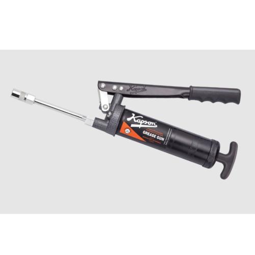 Kapson Lever Type Grease Gun, Red & Silver, 200 cc, Heavy-Duty Steel High-Pressure Grease Gun