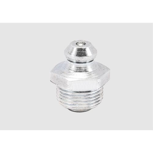 Kapson Grease Fitting, Silver, M8 × 1.0, Zinc-Plated Hardened Steel Hydraulic Grease Nipple K-329