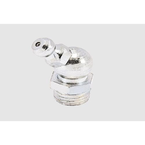 Kapson Grease Fitting, Silver, M8 × 1.0, Zinc-Plated Hardened Steel Hydraulic Grease Nipple K-330
