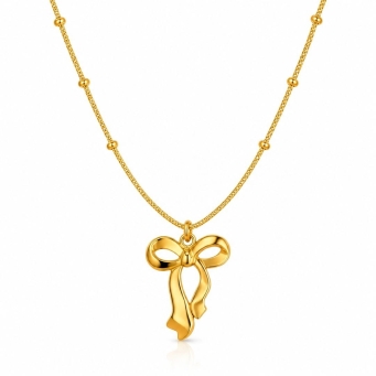 AMAILLE &Eacute;loise bow pendant set for women