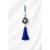 Evil Eye Nazar Battu Wall Hanging with Glass &amp; Silk Thread