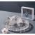 Crystal Glass Turtle Showpiece with Evil Eye Keychain