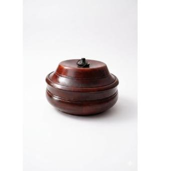 Wooden roti box with lid for storing rotis, chapatis and parathas