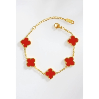 Stainless steel gold-plated bracelet for women