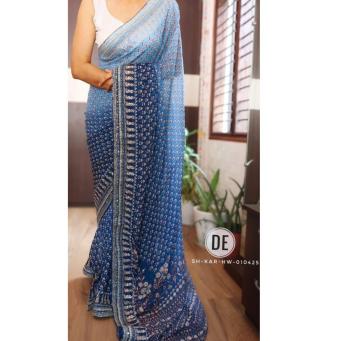 KAVISHA Enterprise pink blouse with mirror hand work