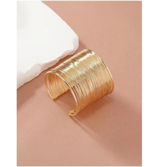 SOLMARE brass gold-plated cuff bracelet