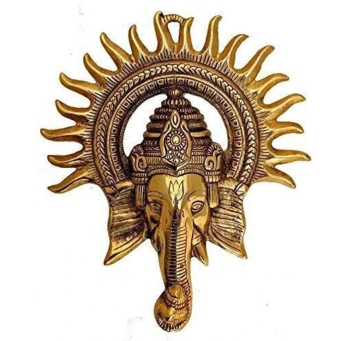 Elegant gold finish metal showpiece for stylish home decor