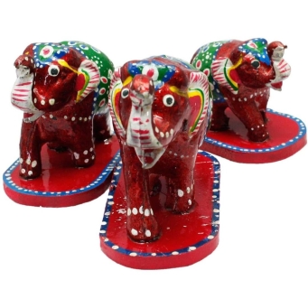 Multicolor decorative paper mache showpiece for elegant home decor