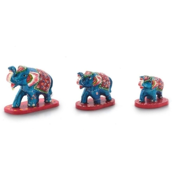 3 piece elephant decorative showpiece set for home decor