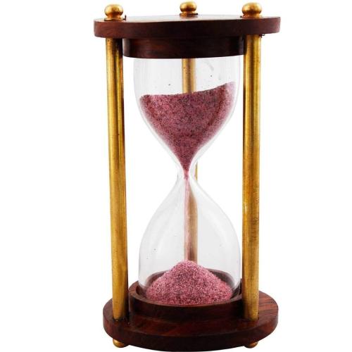 Wooden 2 Minutes Sand Timer Showpiece for Home Decor