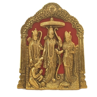 Showpiece for Home Decor- Golden Ram Darbar