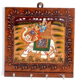 Hanging Key Holder - Brown